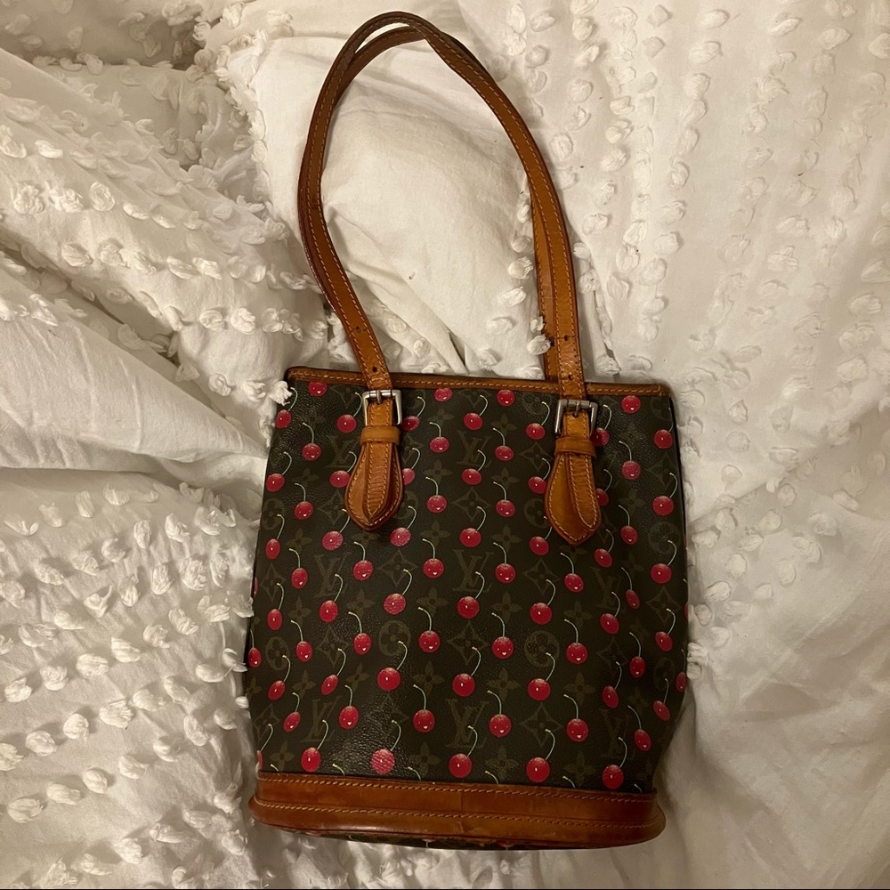 2005 Limited Edition Louis Vuitton x Takashi Murakami Cerise Cherry bucket bag
